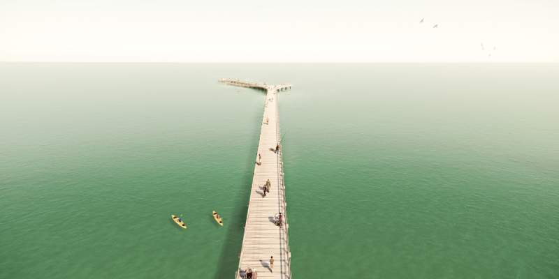 New Altona Pier fly over image