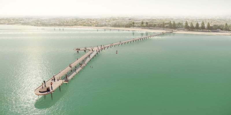 New Altona Pier View towards foreshore