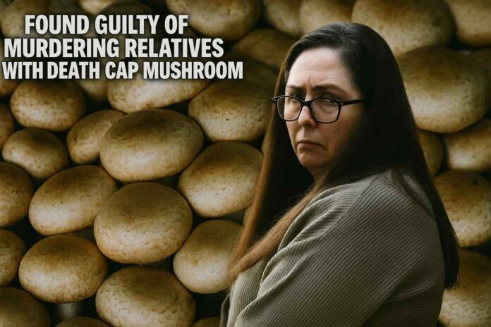 Erin Patterson found guilty of murdering relatives with lunch laced with death cap mushrooms